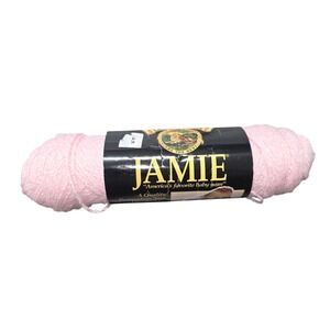 Jamie Pompadour Baby Yarn 1 Skein 1.75oz 196yd Pink 201 Lot 080 USA Knit Crochet